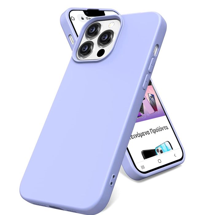 Premium Liquid Silicone Case Violet iPhone 13 Pro ΘΗΚΕΣ Premium Liquid Premium Liquid Silicone Case Violet iPhone 13 Pro