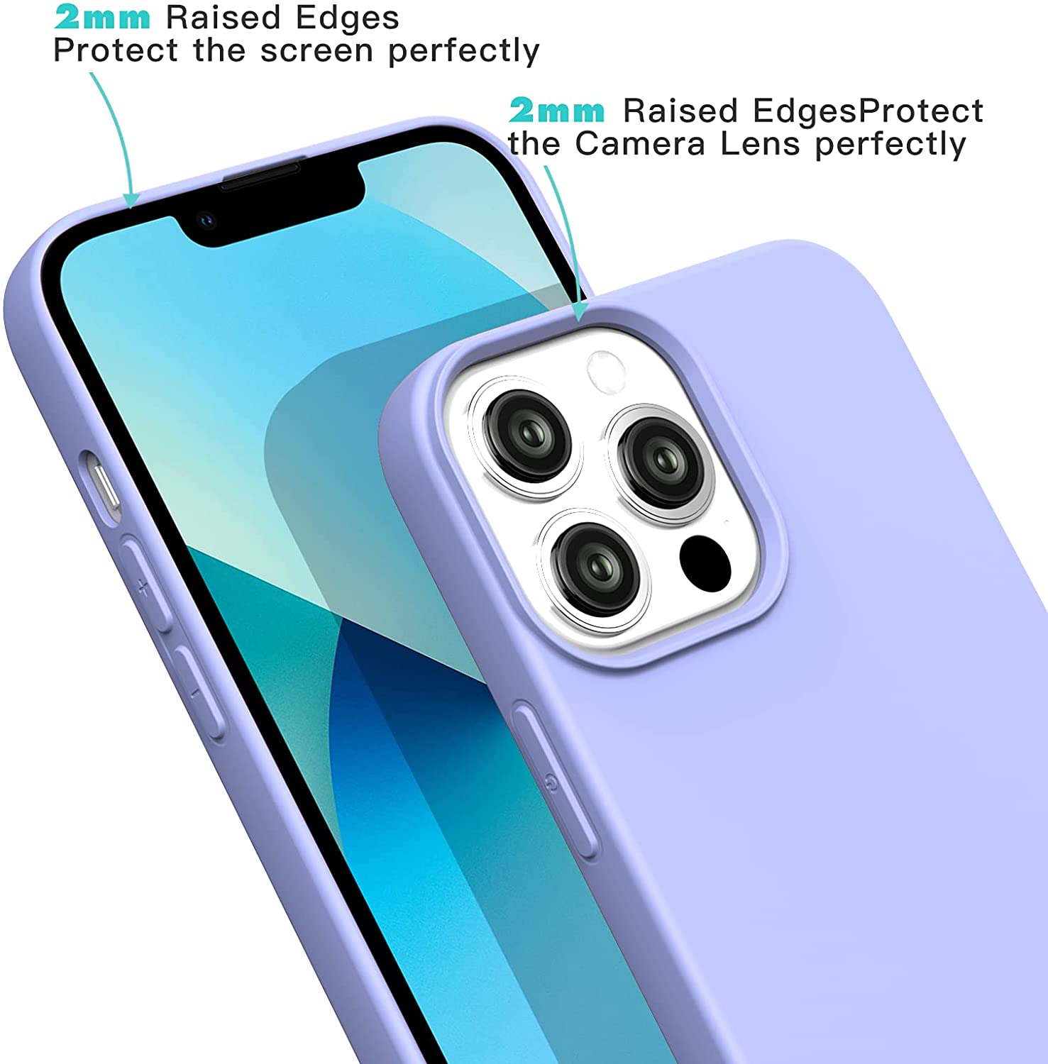 Premium Liquid Silicone Case Violet iPhone 13 Pro ΘΗΚΕΣ Premium Liquid Premium Liquid Silicone Case Violet iPhone 13 Pro - Image 3