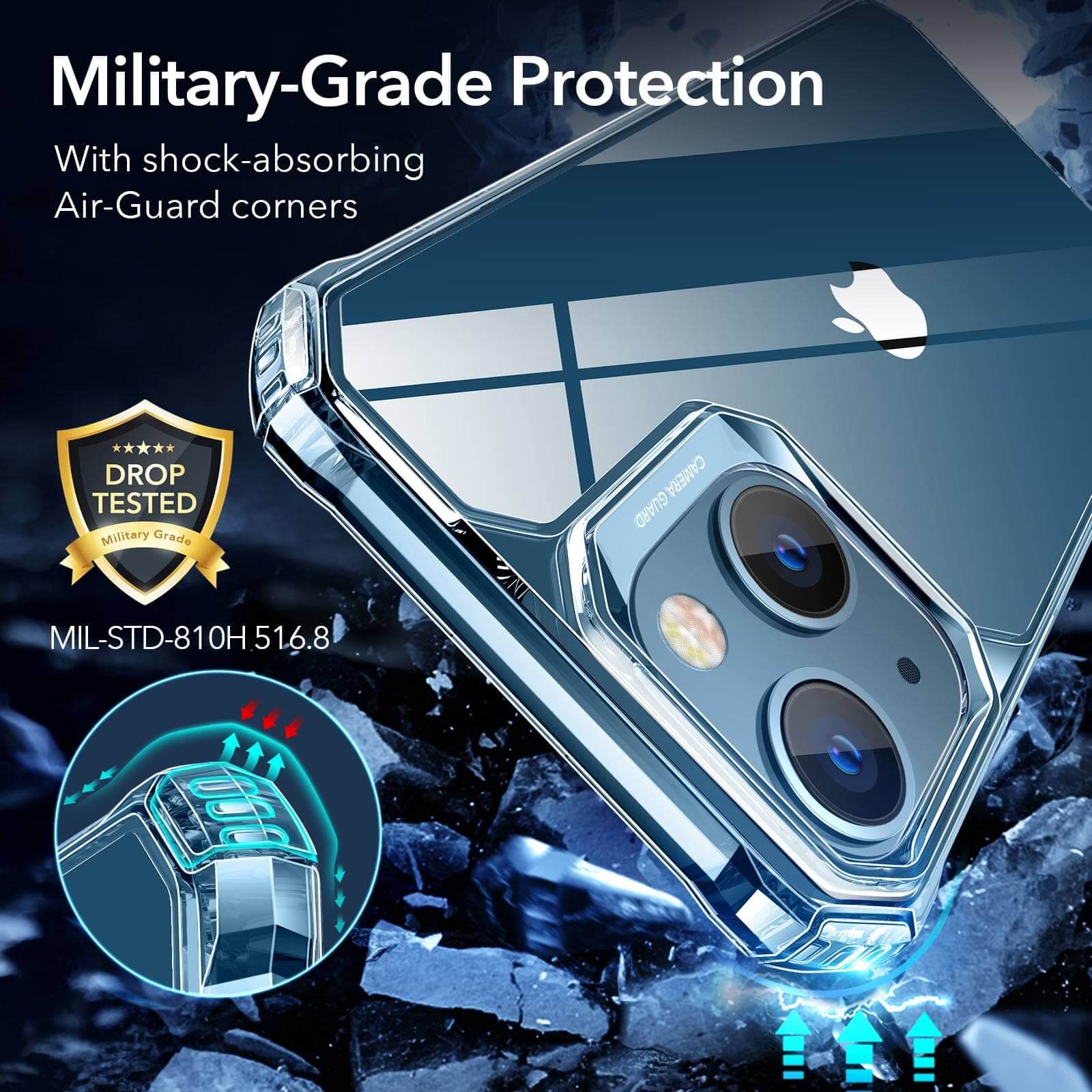 ESR iPhone 13 Pro Max Air Armor Clear Black ΘΗΚΕΣ ESR ESR iPhone 13 Pro Max Air Armor Clear Black - Image 8
