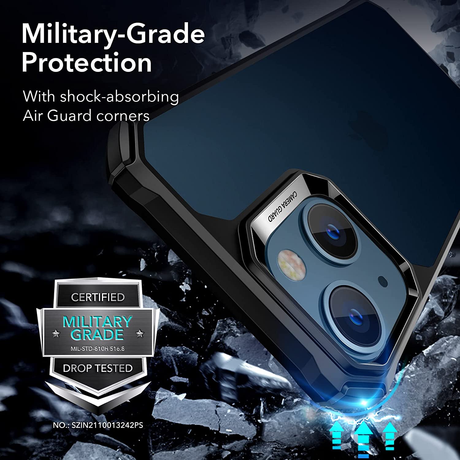 ESR iPhone 13 Air Armor Frosted Black ΘΗΚΕΣ ESR ESR iPhone 13 Air Armor Frosted Black - Image 3