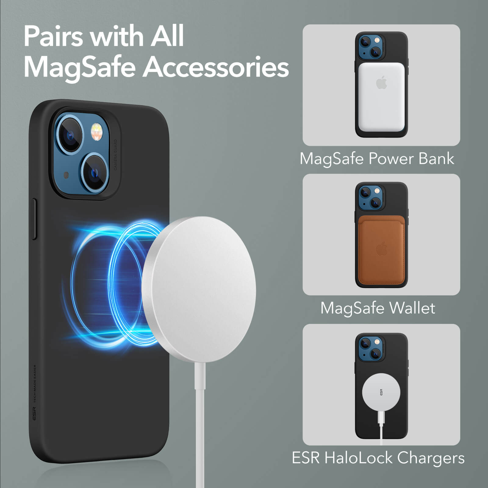 ESR iPhone 13 Pro Cloud HaloLock MagSafe Case Black ΘΗΚΕΣ ESR ESR iPhone 13 Pro Cloud HaloLock MagSafe Case Black - Image 7