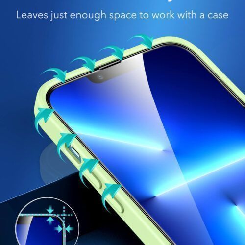 Alternative view of ESR Premium Quality Tempered Glass iPhone 13 Pro Max (2-Pack With Easy Installation Frame)