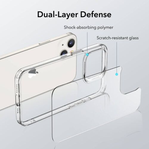 Alternative view of ESR iPhone 13 Ice Shield Clear
