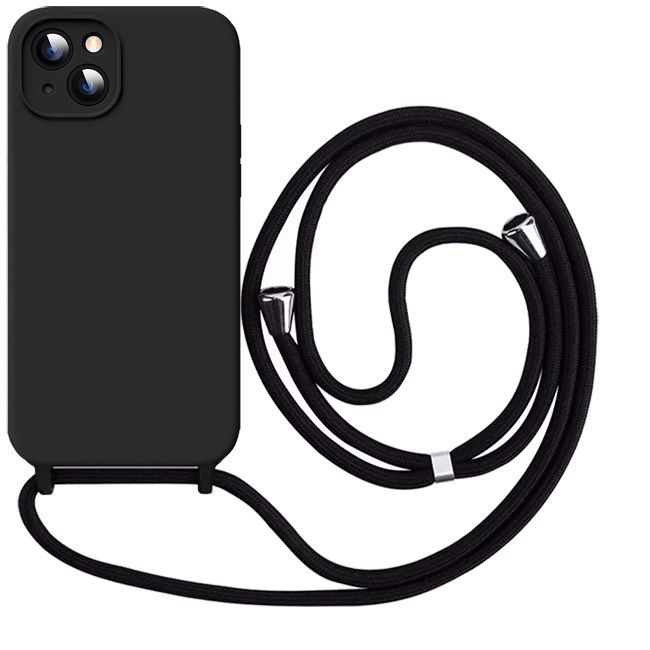 Θήκη Orso Cloud Κορδόνι Black iPhone 14 ΘΗΚΕΣ Orso Θήκη Orso Cloud Κορδόνι Black iPhone 14