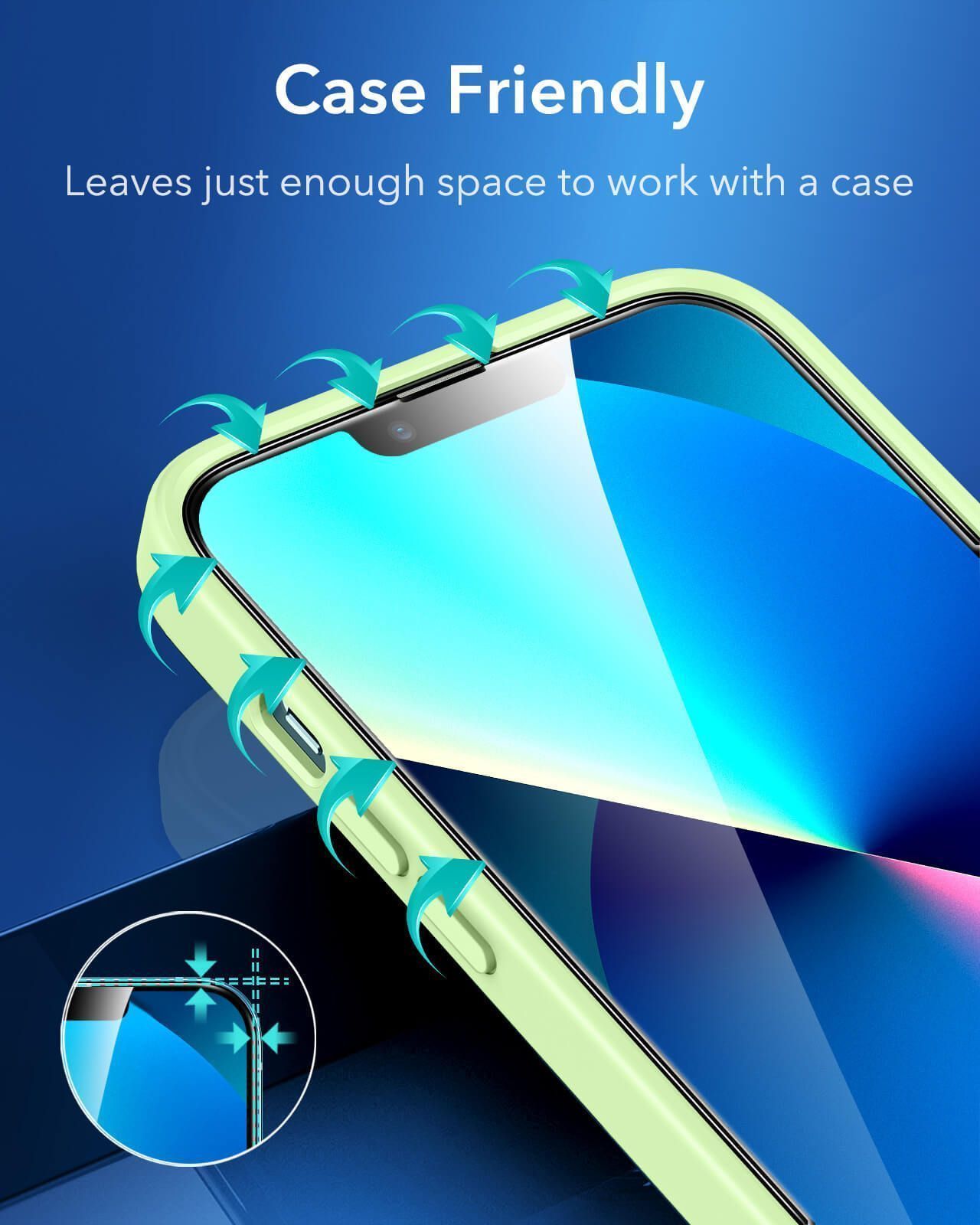 ESR Premium Quality Tempered Glass iPhone 13 mini (2-Pack With Easy Installation Frame) ΠΡΟΣΤΑΣΙΑ ΟΘΟΝΗΣ ESR ESR Premium Quality Tempered Glass iPhone 13 mini (2-Pack With Easy Installation Frame) - Image 3