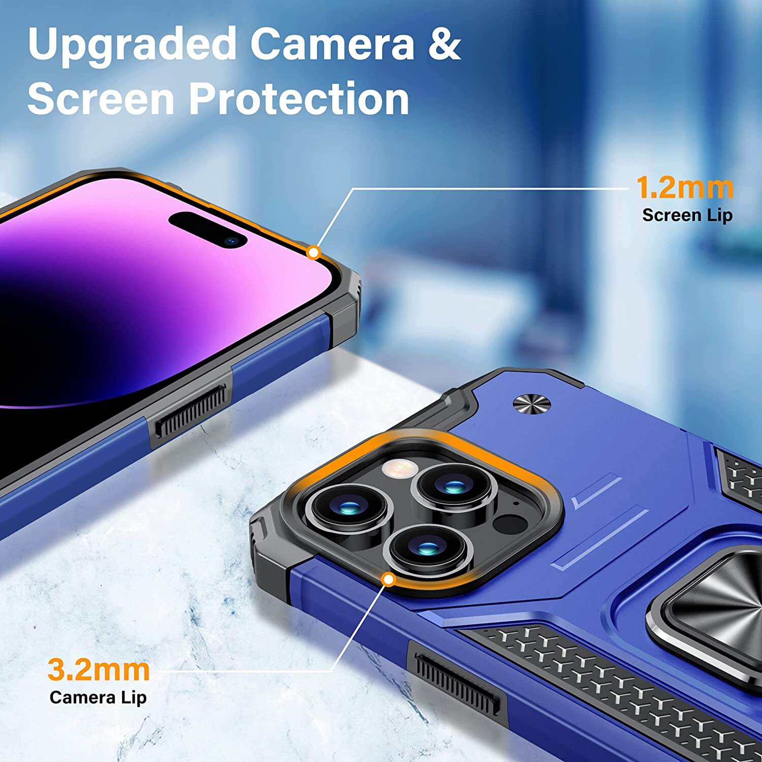 Armor Ringstand Case Rose Gold iPhone 14 Pro STOCK OFFERS OEM Armor Ringstand Case Rose Gold iPhone 14 Pro - Image 2