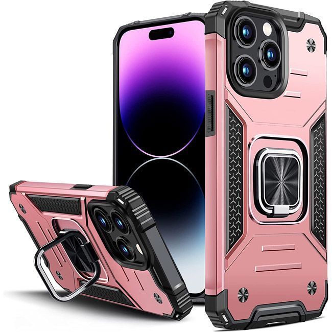 Armor Ringstand Case Rose Gold iPhone 14 Pro STOCK OFFERS OEM Armor Ringstand Case Rose Gold iPhone 14 Pro