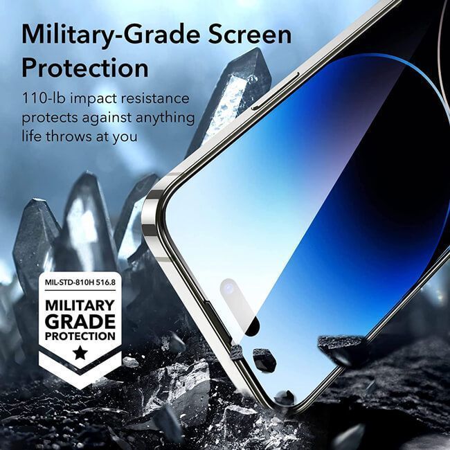 ESR Armorite™ Ultra-Tough Tempered Glass iPhone 14 Pro (2-Pack With Easy Installation Frame) ΠΡΟΣΤΑΣΙΑ ΟΘΟΝΗΣ ESR ESR Armorite™ Ultra-Tough Tempered Glass iPhone 14 Pro (2-Pack With Easy Installation Frame) - Image 5