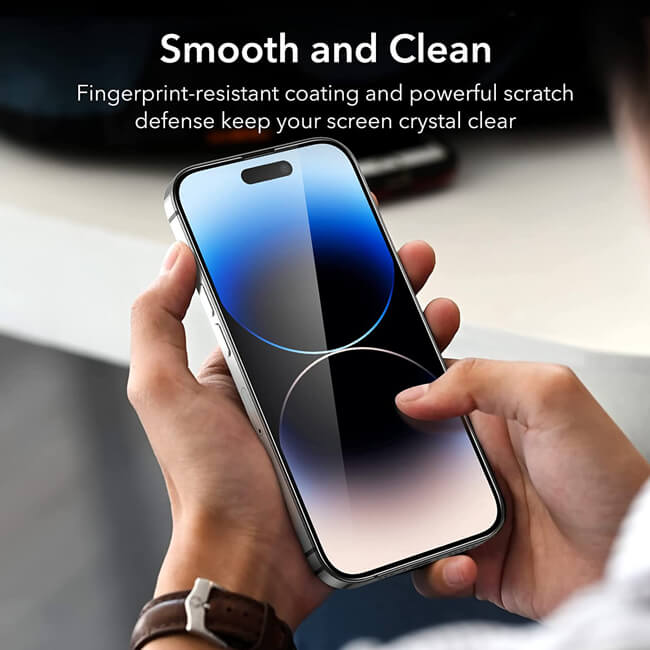 ESR Armorite™ Ultra-Tough Tempered Glass iPhone 14 Pro (2-Pack With Easy Installation Frame) ΠΡΟΣΤΑΣΙΑ ΟΘΟΝΗΣ ESR ESR Armorite™ Ultra-Tough Tempered Glass iPhone 14 Pro (2-Pack With Easy Installation Frame) - Image 6