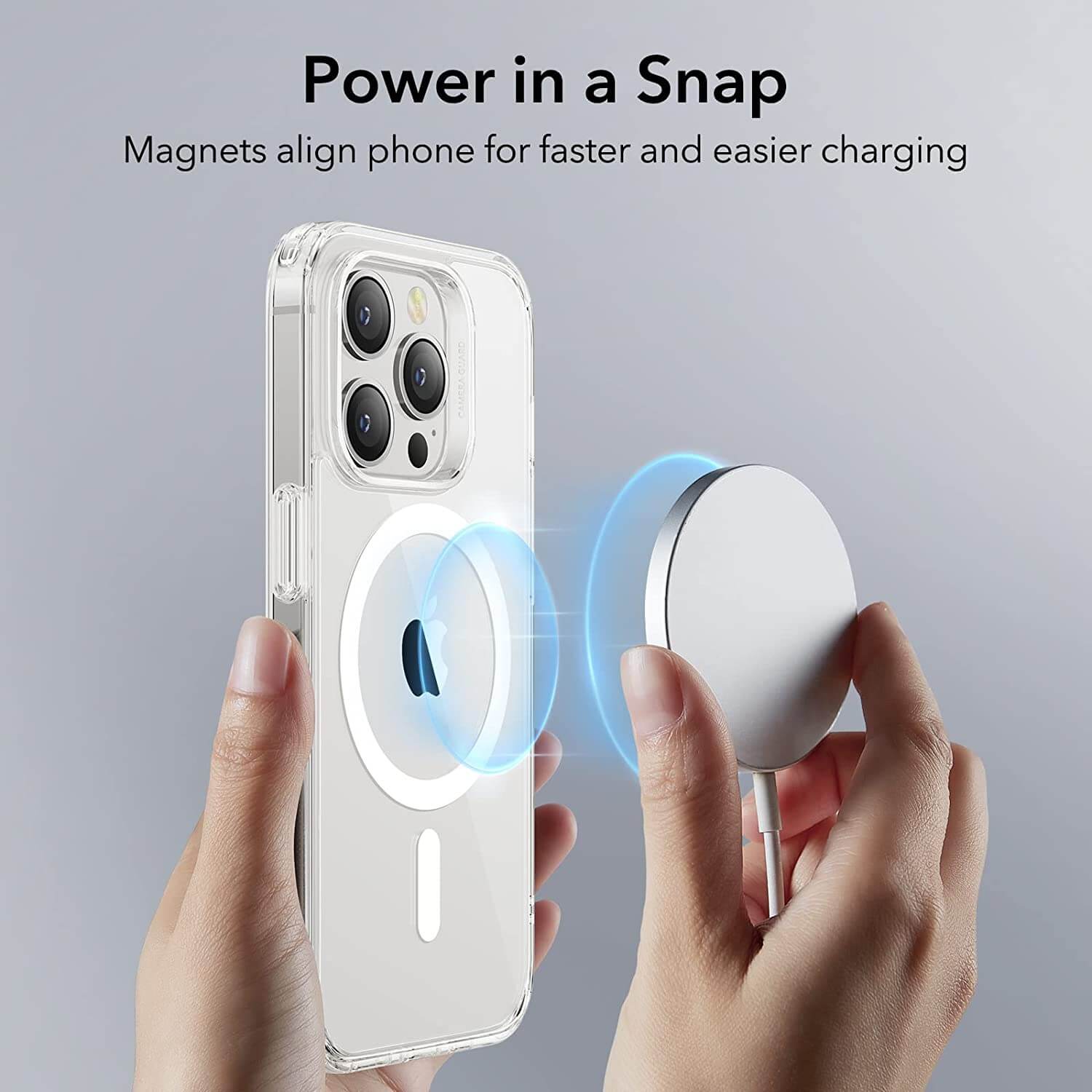 (2+1 Pack) Full Protection Set ESR iPhone 14 Pro Max Classic Hybrid HaloLock MagSafe Clear ΘΗΚΕΣ ESR (2+1 Pack) Full Protection Set ESR iPhone 14 Pro Max Classic Hybrid HaloLock MagSafe Clear - Image 7