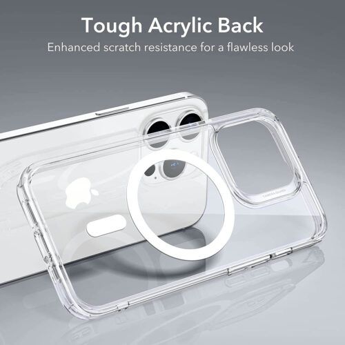 Alternative view of (2+1 Pack) Full Protection Set ESR iPhone 14 Pro Max Classic Hybrid HaloLock MagSafe Clear