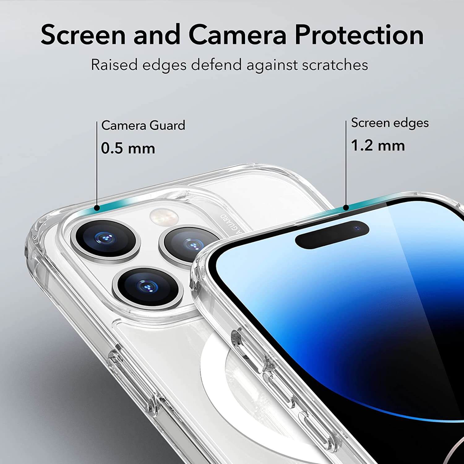 (2+1 Pack) Full Protection Set ESR iPhone 14 Pro Max Classic Hybrid HaloLock MagSafe Clear ΘΗΚΕΣ ESR (2+1 Pack) Full Protection Set ESR iPhone 14 Pro Max Classic Hybrid HaloLock MagSafe Clear - Image 4