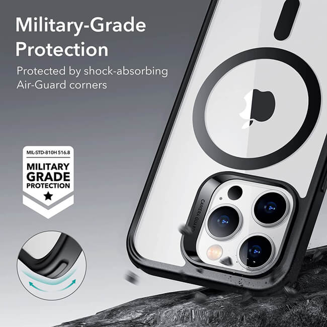 ESR iPhone 14 Pro Classic Hybrid HaloLock MagSafe Clear Black ΘΗΚΕΣ ESR ESR iPhone 14 Pro Classic Hybrid HaloLock MagSafe Clear Black - Image 5