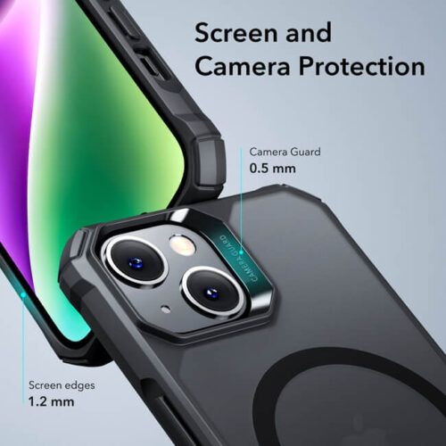 Alternative view of ESR iPhone 14 Plus Air Armor HaloLock MagSafe Frosted Black