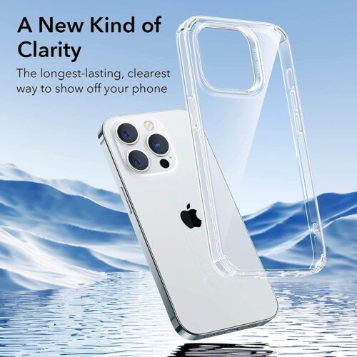 Alternative view of ESR iPhone 14 Pro Krystec Case Clear