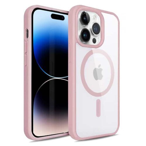 OEM iPhone 14 Pro MagSafe Case Clear Pink Sand ΘΗΚΕΣ OEM OEM iPhone 14 Pro MagSafe Case Clear Pink Sand