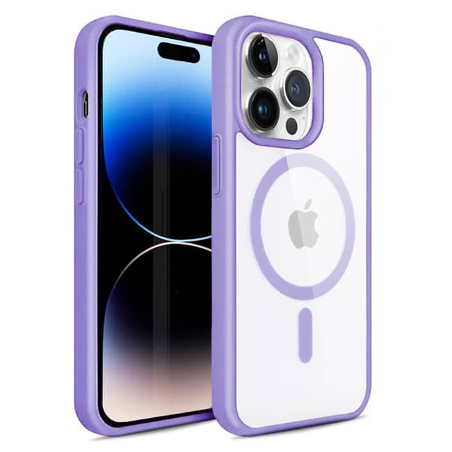OEM iPhone 14 Pro MagSafe Case Clear Violet ΘΗΚΕΣ OEM OEM iPhone 14 Pro MagSafe Case Clear Violet