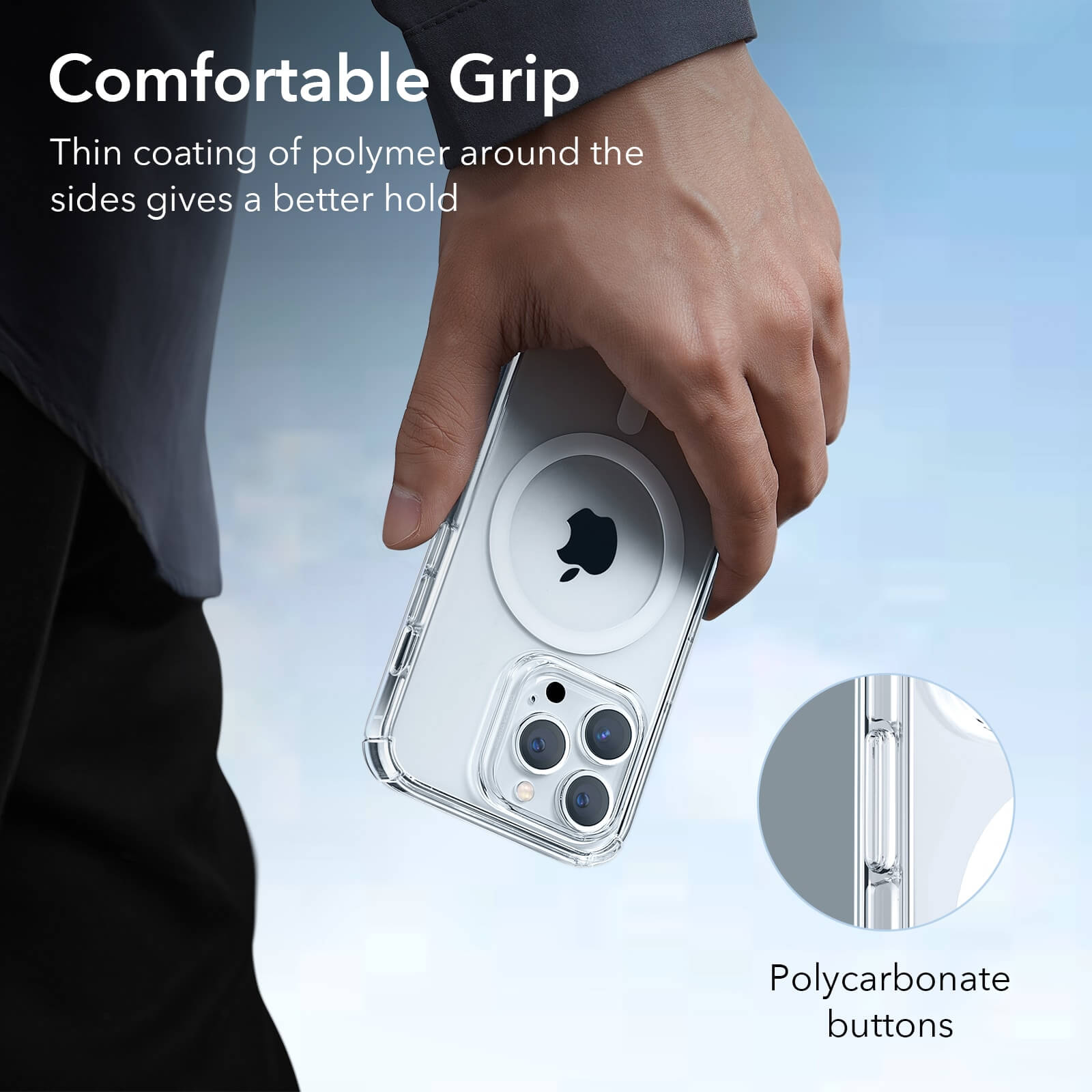ESR iPhone 14 Pro Max Krystec HaloLock MagSafe Clear Case ΘΗΚΕΣ ESR ESR iPhone 14 Pro Max Krystec HaloLock MagSafe Clear Case - Image 5