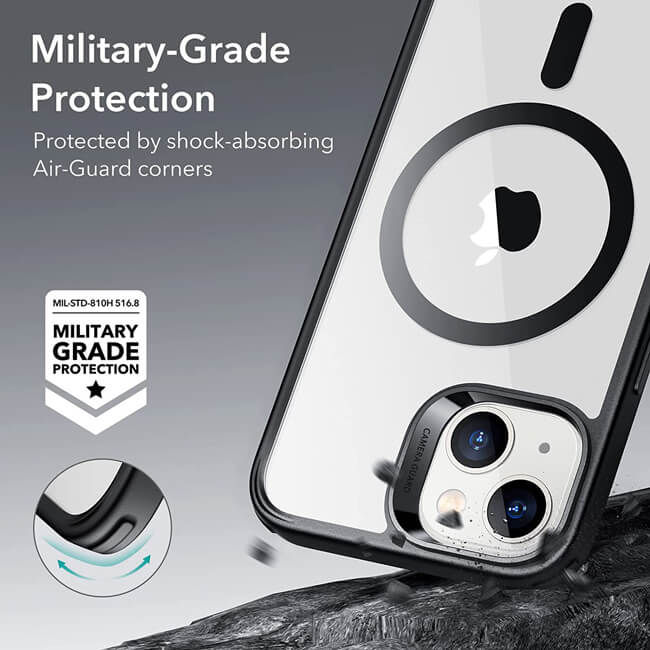ESR iPhone 14 Plus Classic Hybrid HaloLock MagSafe Clear Black ΘΗΚΕΣ ESR ESR iPhone 14 Plus Classic Hybrid HaloLock MagSafe Clear Black - Image 5