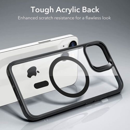 Alternative view of ESR iPhone 14 Plus Classic Hybrid HaloLock MagSafe Clear Black