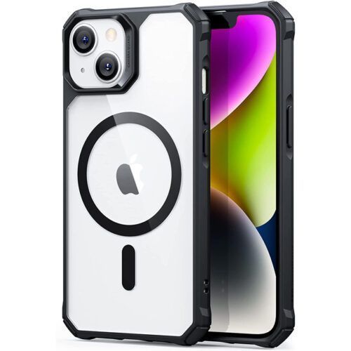ESR iPhone 14/13 Air Armor HaloLock MagSafe Clear Black ΘΗΚΕΣ ESR ESR iPhone 14/13 Air Armor HaloLock MagSafe Clear Black