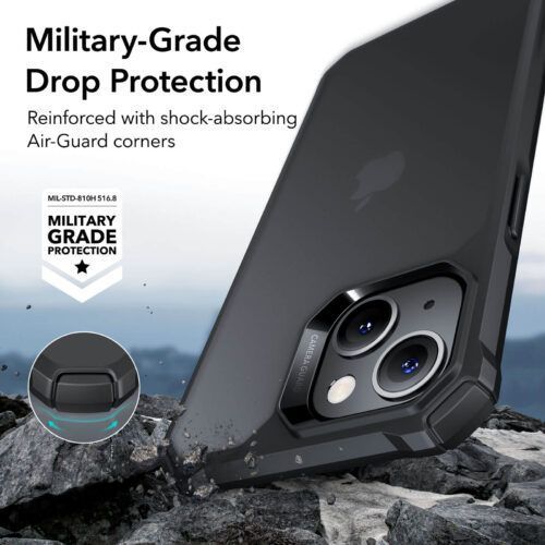 Alternative view of Θήκη ESR Air Armor Frosted Black iPhone 15