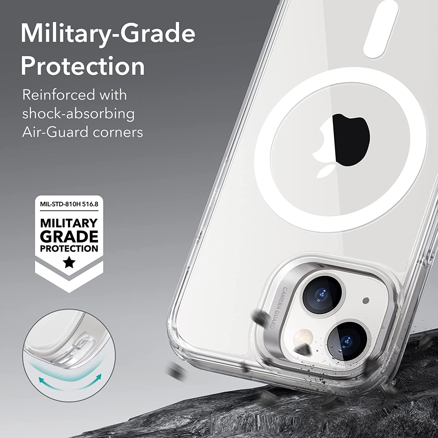 ESR iPhone 14 Plus Classic Kickstand HaloLock MagSafe Clear ΘΗΚΕΣ ESR ESR iPhone 14 Plus Classic Kickstand HaloLock MagSafe Clear - Image 4