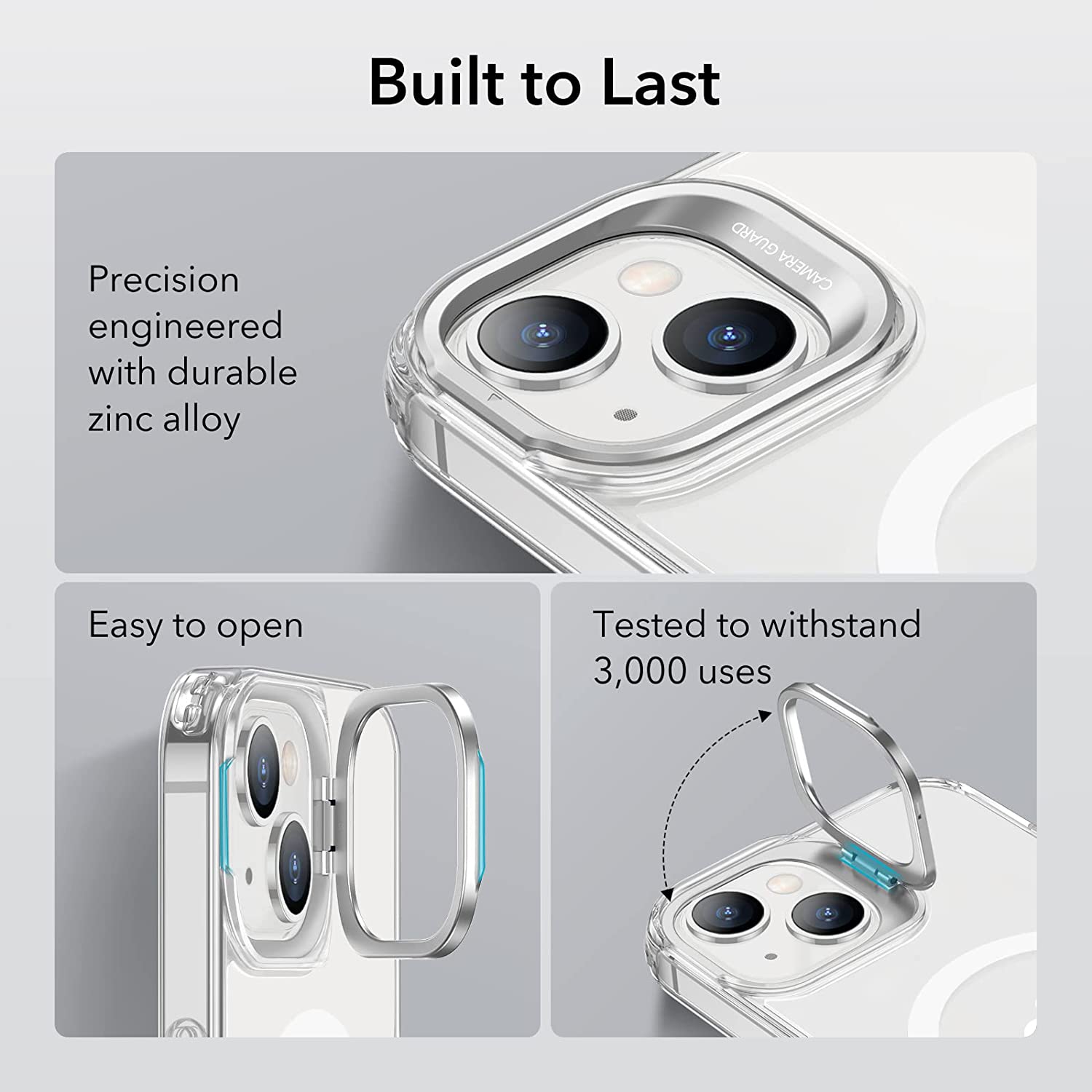 ESR iPhone 14 Plus Classic Kickstand HaloLock MagSafe Clear ΘΗΚΕΣ ESR ESR iPhone 14 Plus Classic Kickstand HaloLock MagSafe Clear - Image 2