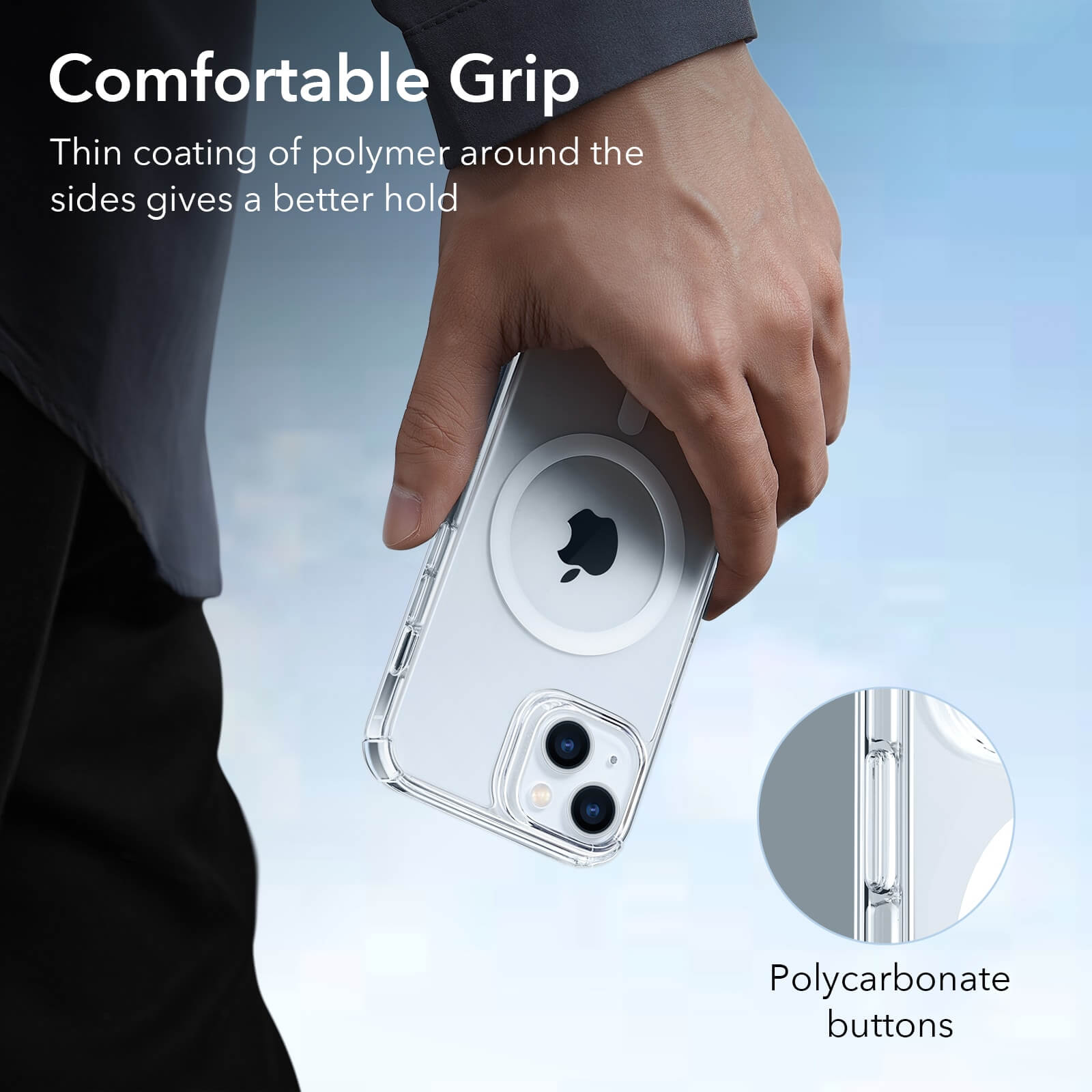 ESR iPhone 14 Plus Krystec HaloLock MagSafe Clear Case ΘΗΚΕΣ ESR ESR iPhone 14 Plus Krystec HaloLock MagSafe Clear Case - Image 7