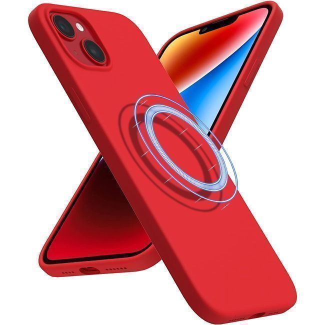 Θήκη Orso Cloud Magsafe Red iPhone 14 ΘΗΚΕΣ OEM Θήκη Orso Cloud Magsafe Red iPhone 14