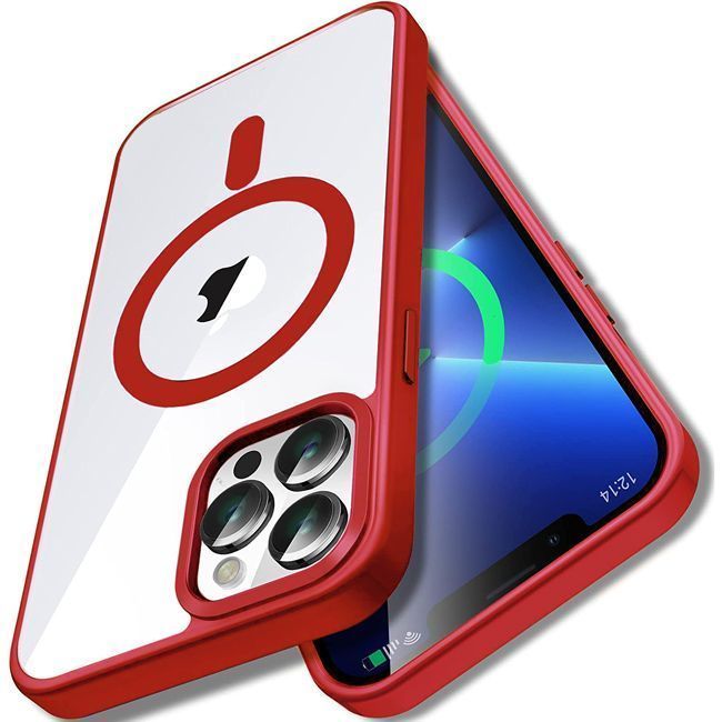 OEM iPhone 14 Pro MagSafe Case Clear Red STOCK OFFERS OEM OEM iPhone 14 Pro MagSafe Case Clear Red - Image 5