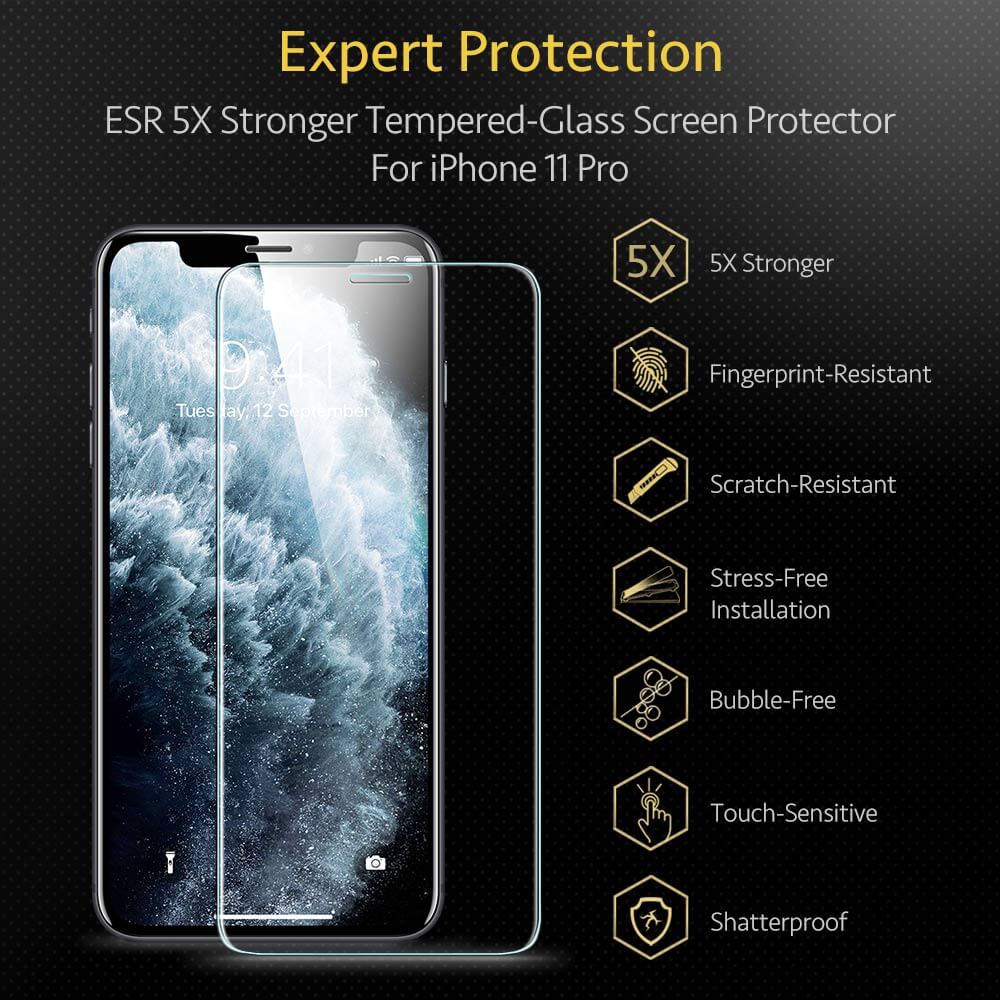 (2-Pack) ESR Premium Quality Tempered Glass iPhone 11 Pro Max/Xs Max (With Easy Installation Frame) ΠΡΟΣΤΑΣΙΑ ΟΘΟΝΗΣ ESR (2-Pack) ESR Premium Quality Tempered Glass iPhone 11 Pro Max/Xs Max (With Easy Installation Frame) - Image 4