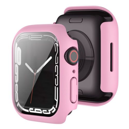 2-in-1 Hard Frame Pink + Tempered Glass Apple Watch 41mm APPLE WATCH OEM 2-in-1 Hard Frame Pink + Tempered Glass Apple Watch 41mm