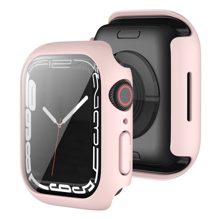 2-in-1 Hard Frame Pink Sand + Tempered Glass Apple Watch 40mm APPLE WATCH OEM 2-in-1 Hard Frame Pink Sand + Tempered Glass Apple Watch 40mm