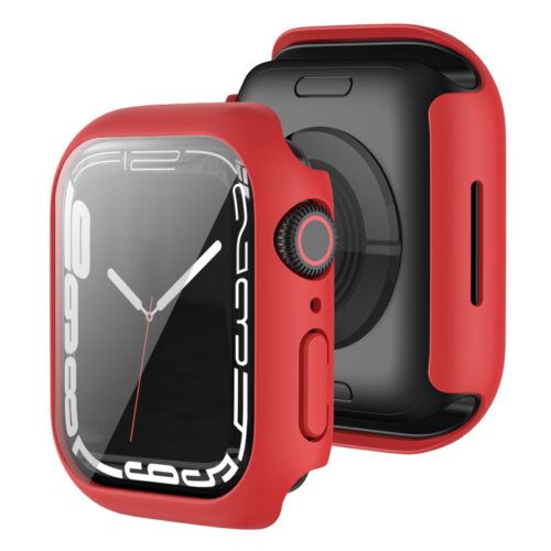 2-in-1 Hard Frame Red+ Tempered Glass Apple Watch 41mm APPLE WATCH OEM 2-in-1 Hard Frame Red+ Tempered Glass Apple Watch 41mm