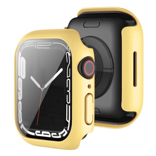 2-in-1 Hard Frame Yellow + Tempered Glass Apple Watch 44mm APPLE WATCH OEM 2-in-1 Hard Frame Yellow + Tempered Glass Apple Watch 44mm