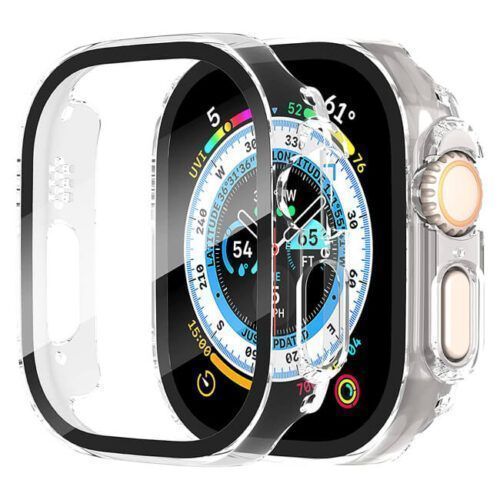 2-in-1 Hard Frame Clear + Tempered Glass Apple Watch 49mm APPLE WATCH OEM 2-in-1 Hard Frame Clear + Tempered Glass Apple Watch 49mm