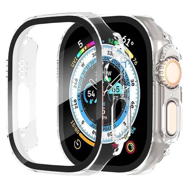 2-in-1 Hard Frame Clear + Tempered Glass Apple Watch 49mm APPLE WATCH OEM 2-in-1 Hard Frame Clear + Tempered Glass Apple Watch 49mm