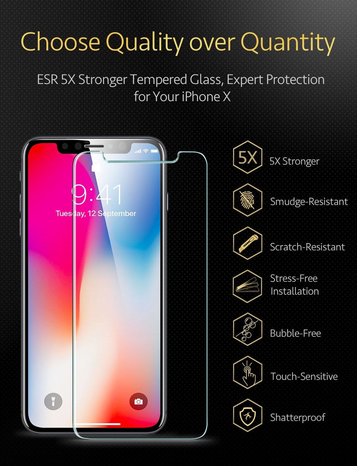 ESR Premium Quality Tempered Glass iPhone Xs Max ΠΡΟΣΤΑΣΙΑ ΟΘΟΝΗΣ ESR ESR Premium Quality Tempered Glass iPhone Xs Max - Image 4