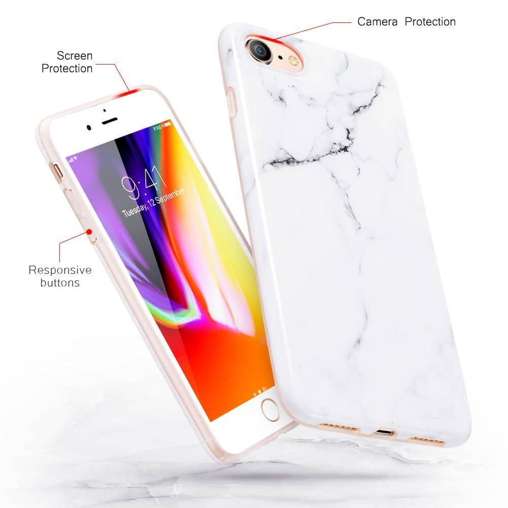 ESR iPhone 7/8/SE Soft Marble White Sierra (4894240054611) ΘΗΚΕΣ ESR ESR iPhone 7/8/SE Soft Marble White Sierra (4894240054611) - Image 5