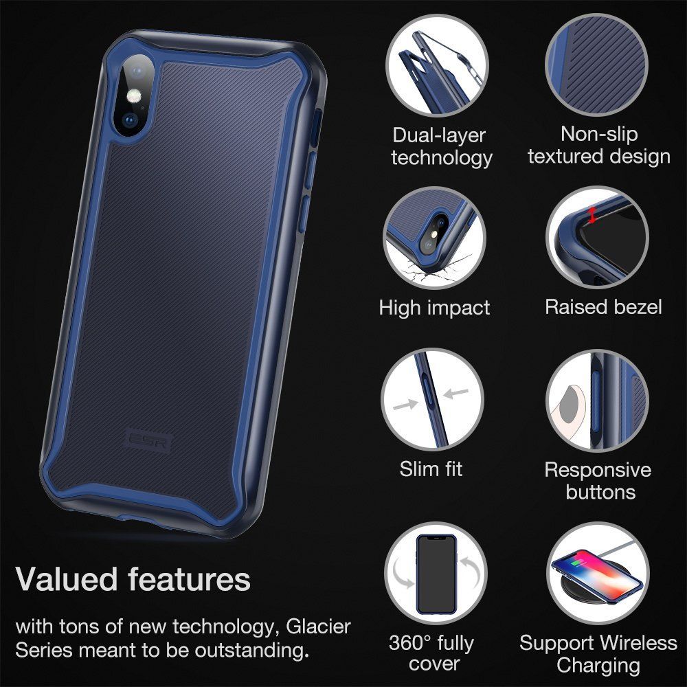 ESR iPhone X/Xs Glacier Series Blue (B0787543CL) STOCK OFFERS ESR ESR iPhone X/Xs Glacier Series Blue (B0787543CL) - Image 6