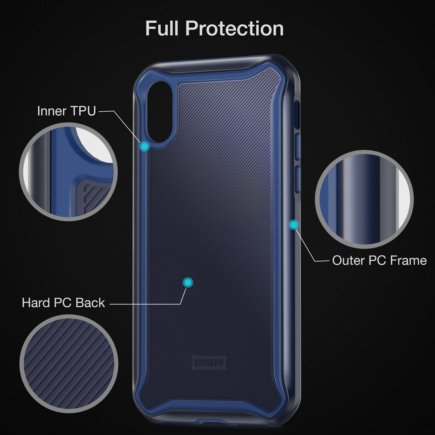 ESR iPhone X/Xs Glacier Series Blue (B0787543CL) STOCK OFFERS ESR ESR iPhone X/Xs Glacier Series Blue (B0787543CL) - Image 3