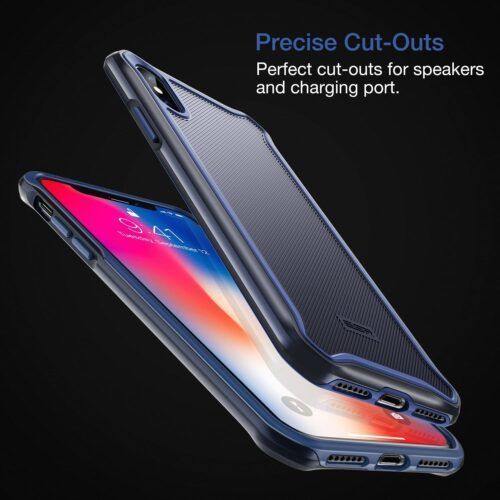Alternative view of ESR iPhone X/Xs Glacier Series Blue (B0787543CL)