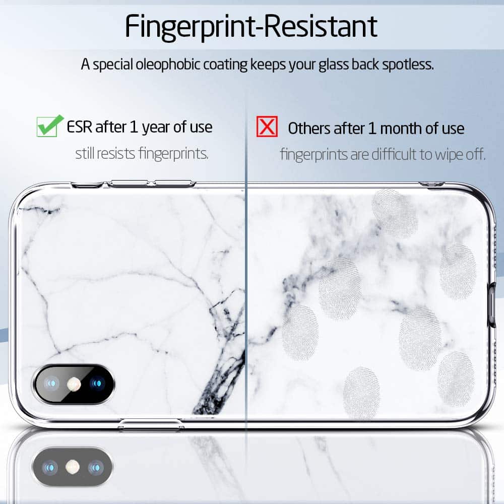ESR iPhone X/Xs Mimic Marble White Sierra (4894240063545) STOCK OFFERS ESR ESR iPhone X/Xs Mimic Marble White Sierra (4894240063545) - Image 7