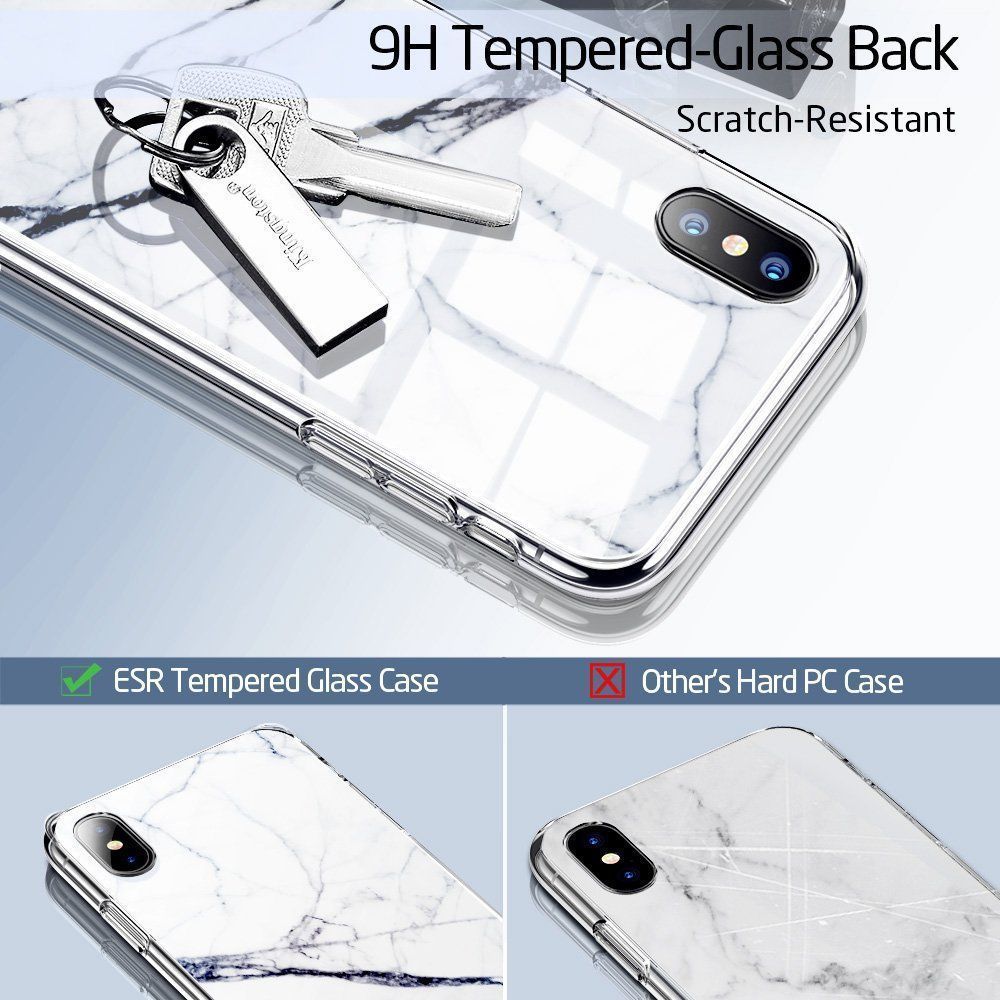 ESR iPhone X/Xs Mimic Marble White Sierra (4894240063545) STOCK OFFERS ESR ESR iPhone X/Xs Mimic Marble White Sierra (4894240063545) - Image 3