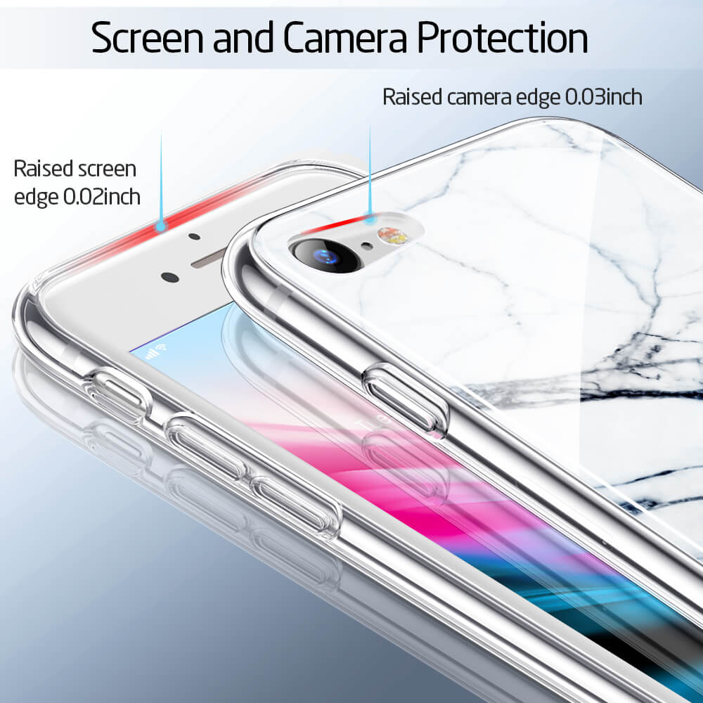 ESR iPhone 7/8/SE Ice Shield Marble White ΘΗΚΕΣ ESR ESR iPhone 7/8/SE Ice Shield Marble White - Image 3