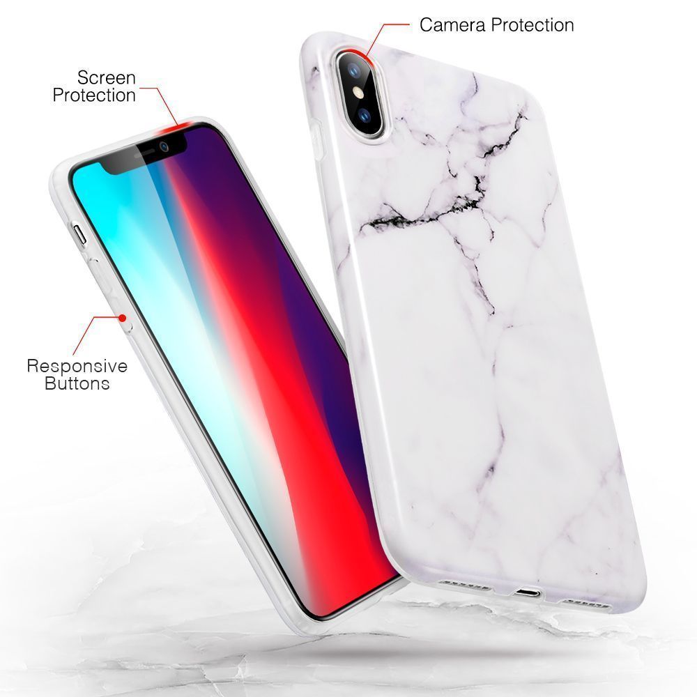 ESR iPhone Xs Max Soft Marble White Arabescato (4894240072035) STOCK OFFERS ESR ESR iPhone Xs Max Soft Marble White Arabescato (4894240072035) - Image 2