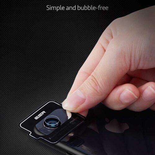 Alternative view of ESR Tempered Glass 9H Camera Lens iPhone XR (2-Pack)