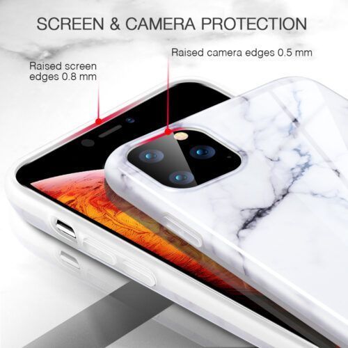 Alternative view of ESR iPhone 11 Pro Soft Marble White Sierra (4894240091500)