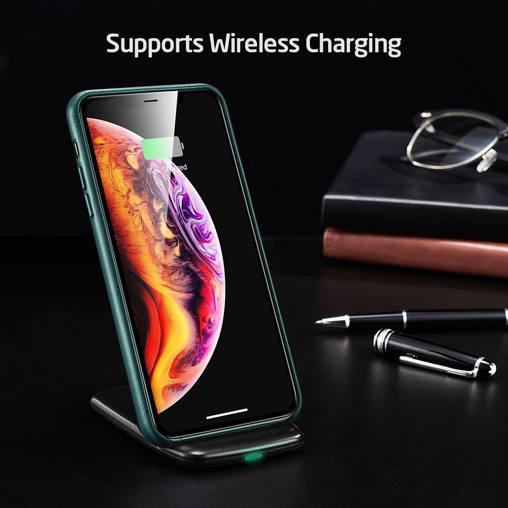ESR iPhone 11 Pro Oxford Leather Pine Green (4894240091661) ΘΗΚΕΣ ESR ESR iPhone 11 Pro Oxford Leather Pine Green (4894240091661) - Image 3